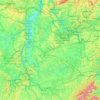 Mapa topográfico Moselle, altitud, relieve