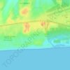 Mapa topográfico Ocean Park, altitud, relieve