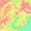 Mapa topográfico ځاځي, altitud, relieve
