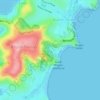 Mapa topográfico Bilgola Beach, altitud, relieve
