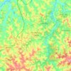 Mapa topográfico São Brás do Suaçuí, altitud, relieve