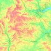 Mapa topográfico South Northamptonshire, altitud, relieve