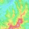 Mapa topográfico La Vineuse sur Fregande, altitud, relieve