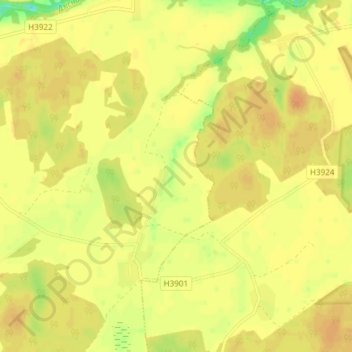 Mapa topográfico Иловка, altitud, relieve