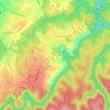 Mapa topográfico Kentlyn, altitud, relieve