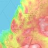 Mapa topográfico Paradise, altitud, relieve