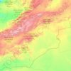 Mapa topográfico Draa-Tafilalet, altitud, relieve