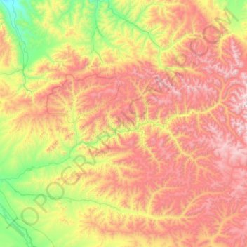 Mapa topográfico Моренский сумон, altitud, relieve