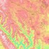 Mapa topográfico 楚雄市, altitud, relieve