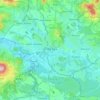 Mapa topográfico Česká Lípa, altitud, relieve