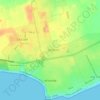 Mapa topográfico Atlántida, altitud, relieve