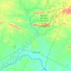 Mapa topográfico Cabrobó, altitud, relieve