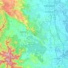 Mapa topográfico North Pine River, altitud, relieve