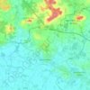 Mapa topográfico Mazé-Milon, altitud, relieve