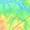 Mapa topográfico Swedesboro, altitud, relieve