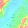 Mapa topográfico Bugalagrande, altitud, relieve