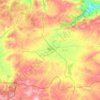 Mapa topográfico Alaca, altitud, relieve