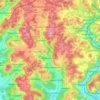 Mapa topográfico Kirchensittenbach, altitud, relieve