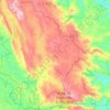 Mapa topográfico Serra do Cipó, altitud, relieve