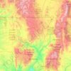 Mapa topográfico Carson National Forest, altitud, relieve