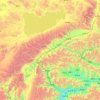 Mapa topográfico འདམ་གཞུང་རྫོང / 当雄县 / Damxung, altitud, relieve