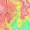 Mapa topográfico הר הבית, altitud, relieve