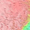Mapa topográfico Préfecture autonome tibétaine et qiang d'Aba, altitud, relieve