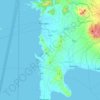 Mapa topográfico Lian, altitud, relieve
