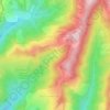 Mapa topográfico Вардане-Верино, altitud, relieve