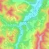 Mapa topográfico Waitsfield, altitud, relieve