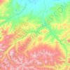 Mapa topográfico Шуйский сумон, altitud, relieve