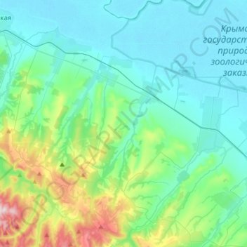 Mapa topográfico Кеслеровское сельское поселение, altitud, relieve
