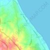 Mapa topográfico Chott Mariem, altitud, relieve
