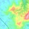Mapa topográfico Mons, altitud, relieve