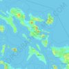 Mapa topográfico Región de Bicol, altitud, relieve