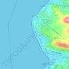 Mapa topográfico Les Trois Roches, altitud, relieve