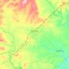 Mapa topográfico Acreúna, altitud, relieve