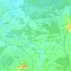 Mapa topográfico Engden, altitud, relieve