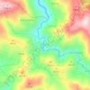 Mapa topográfico Kaçkar, altitud, relieve