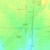 Mapa topográfico Haskell, altitud, relieve