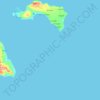 Mapa topográfico Tanga Islands, altitud, relieve