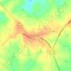 Mapa topográfico Hodges, altitud, relieve