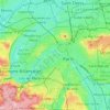 Mapa topográfico París, altitud, relieve