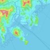 Mapa topográfico Nam-gu, altitud, relieve