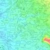 Mapa topográfico Zurquí, altitud, relieve