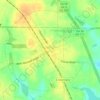 Mapa topográfico Meigs, altitud, relieve