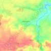 Mapa topográfico Tréflaouénan, altitud, relieve
