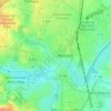 Mapa topográfico Paroisse Notre-Dame-du-Pays-d'Alençon, altitud, relieve