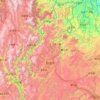 Mapa topográfico 昭通市, altitud, relieve