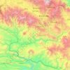 Mapa topográfico Simbu, altitud, relieve